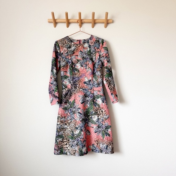 Iten Klairie Floral Animal Print Dress - Picture 1 of 10